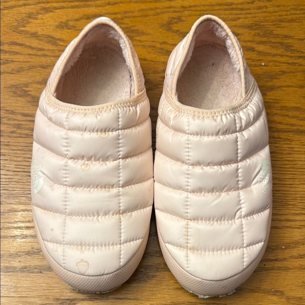 The North Face Pink Quilted Slippers for Cozy Comfort